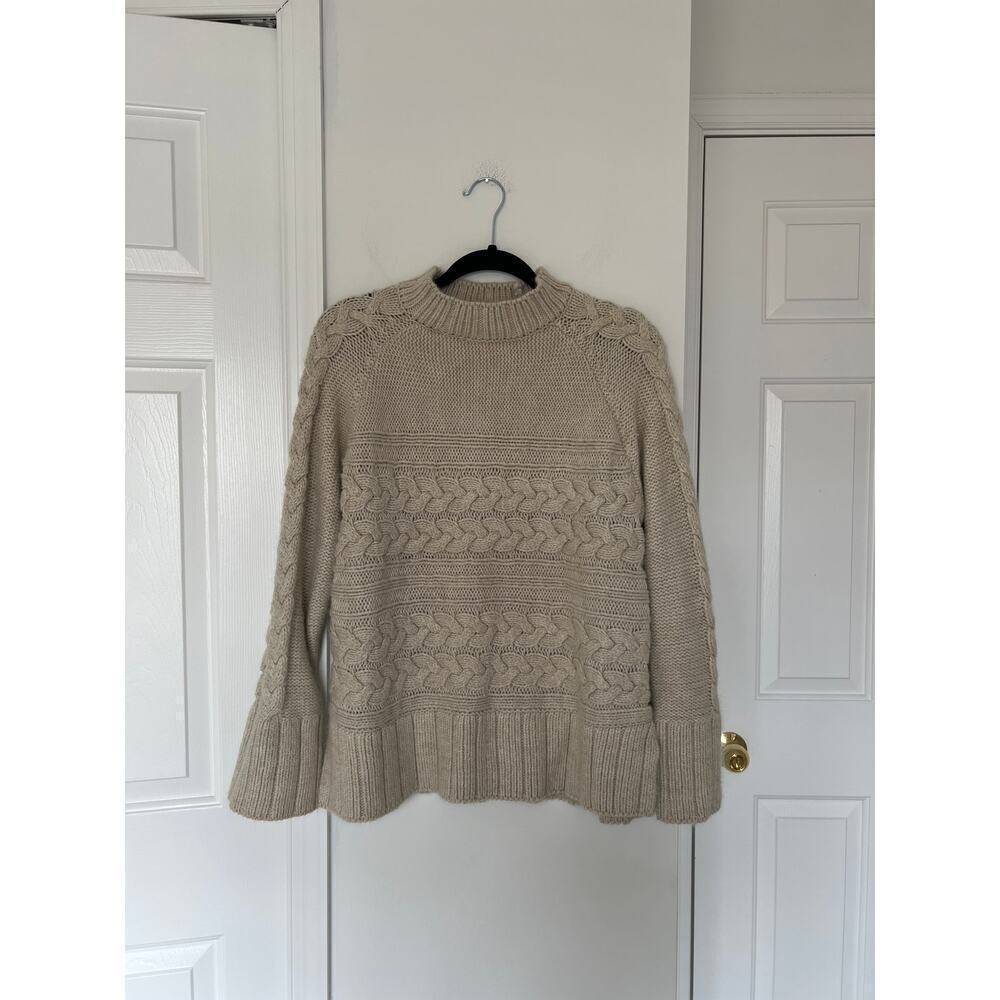 Vintage St. John's Bay Taupe Tan Cozy Coastal Knit Sweater - Picture 3 of 3